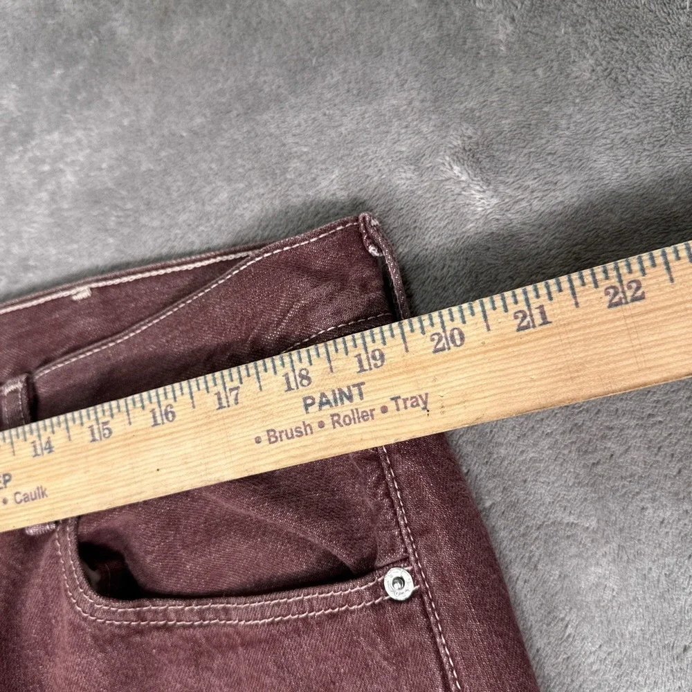 Vintage Levis 501 XX Jeans Mens 42x32 (Fits 40x29) )Burgundy Button Fly Straight - Picture 7 of 11